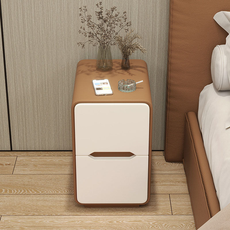 Narrow Nordic Two-Drawer Nightstand 18