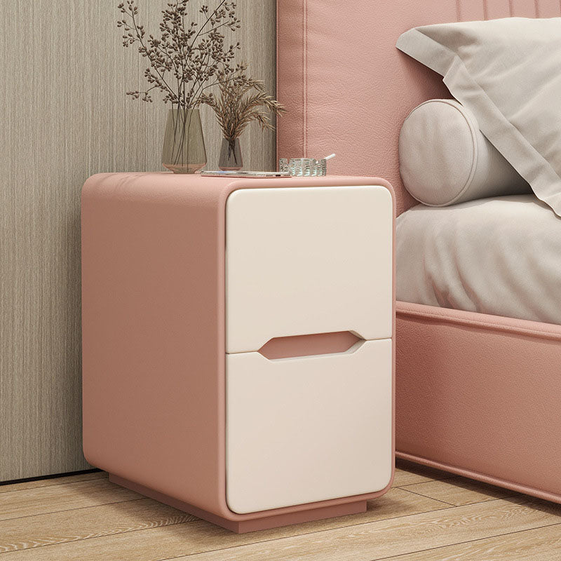 Narrow Nordic Two-Drawer Nightstand 10