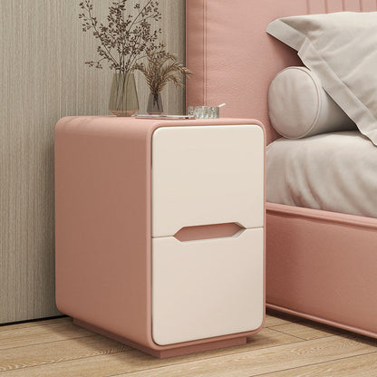 Narrow Nordic Two-Drawer Nightstand 10