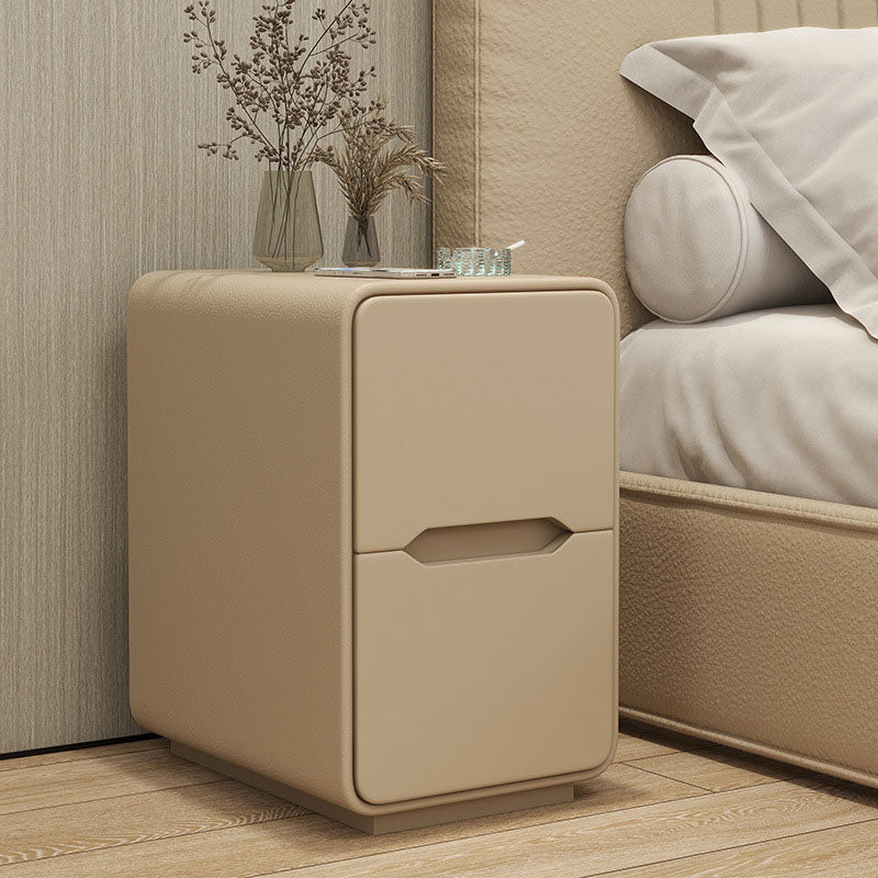 Narrow Nordic Two-Drawer Nightstand 2