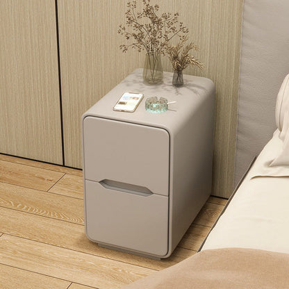 Narrow Nordic Two-Drawer Nightstand 13