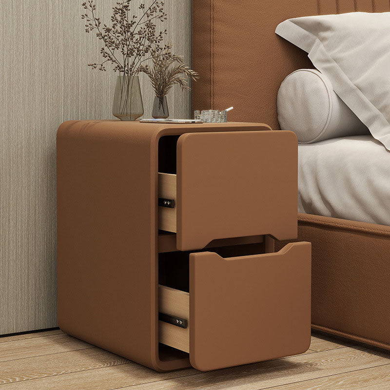 Narrow Nordic Two-Drawer Nightstand 7