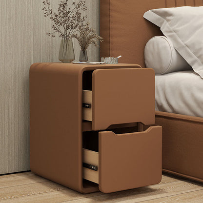 Narrow Nordic Two-Drawer Nightstand 7