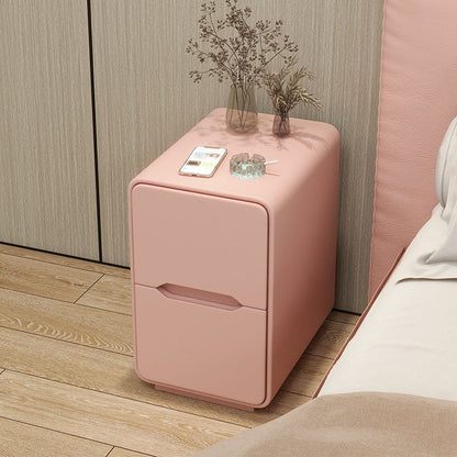 Narrow Nordic Two-Drawer Nightstand 9