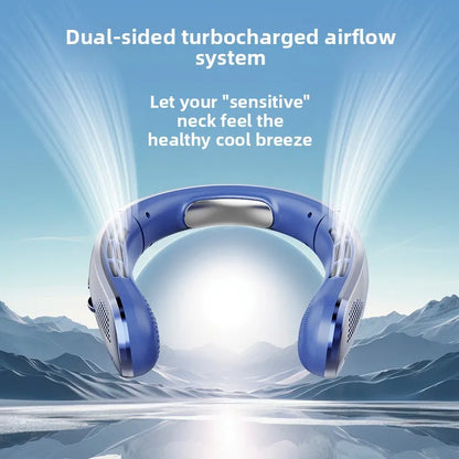 Portable Neck Fan with LED Display, Battery Operated Fan with 100 Speeds for Travel and Sports – image 5