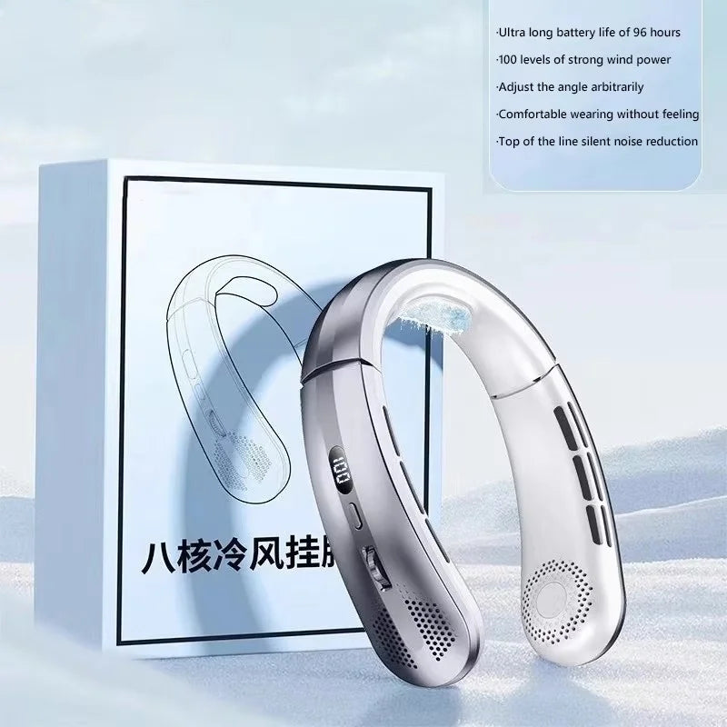 Portable Neck Fan with LED Display – image 7
