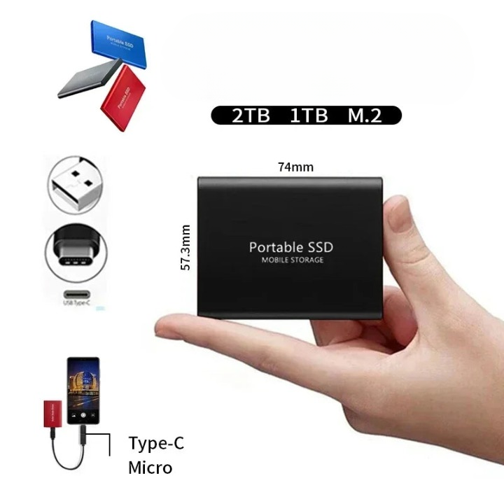 External SSD 2TB, USB C Portable SSD – image 4