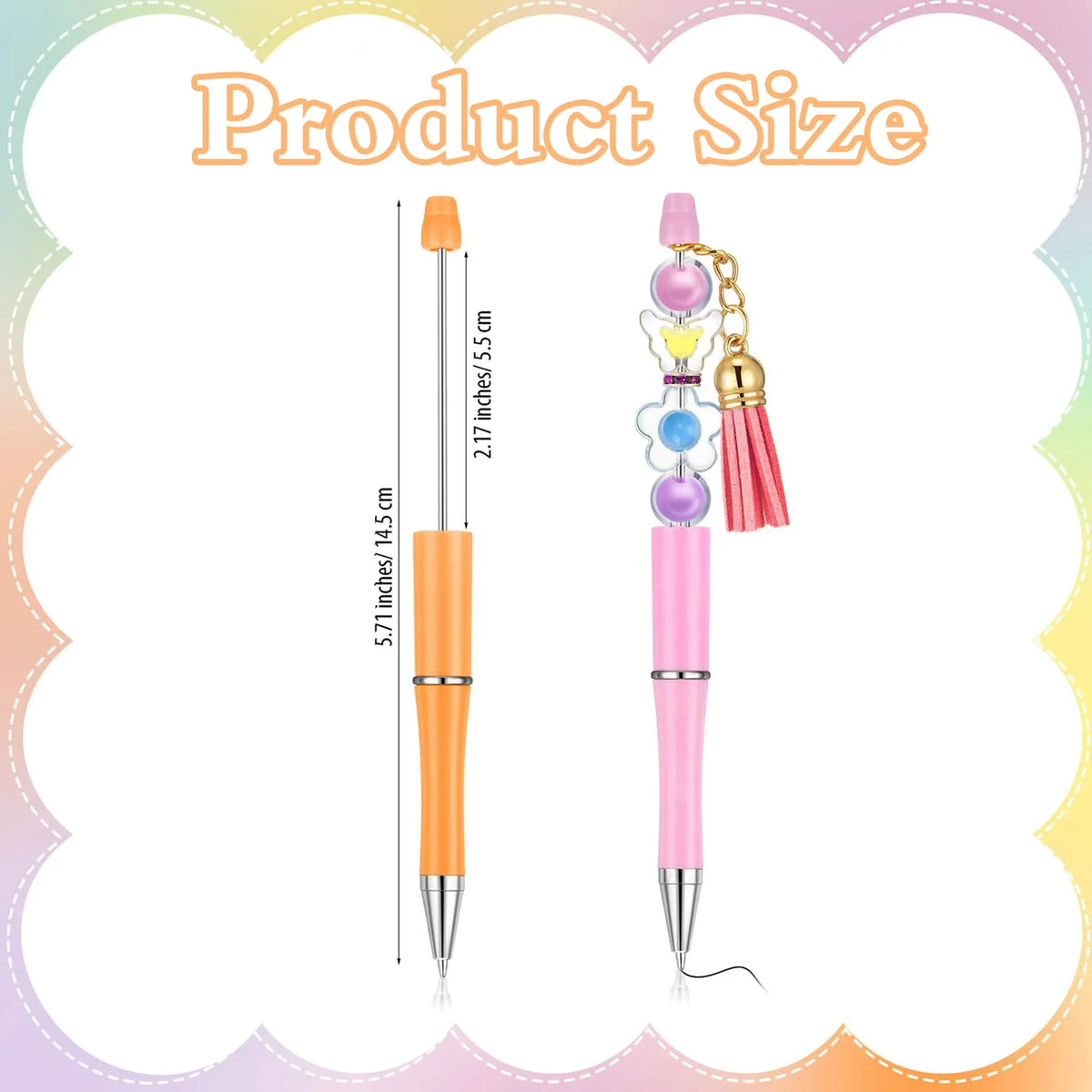 Ballpoint Pens 30 Pack, Cute Black Pens for Office