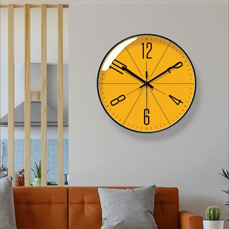 Analog Clock for Wall, Battery Operated Quartz Clock
