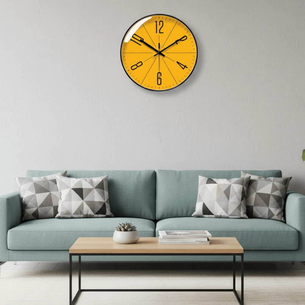 Analog Clock for Wall, Modern Silent Wall Clock for Living Room and Kitchen, Battery Operated Quartz Clock
