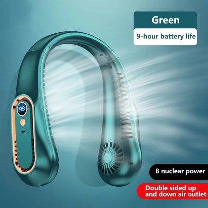 Portable Neck Fan with LED Display, Hands Free Personal Fan – image 12