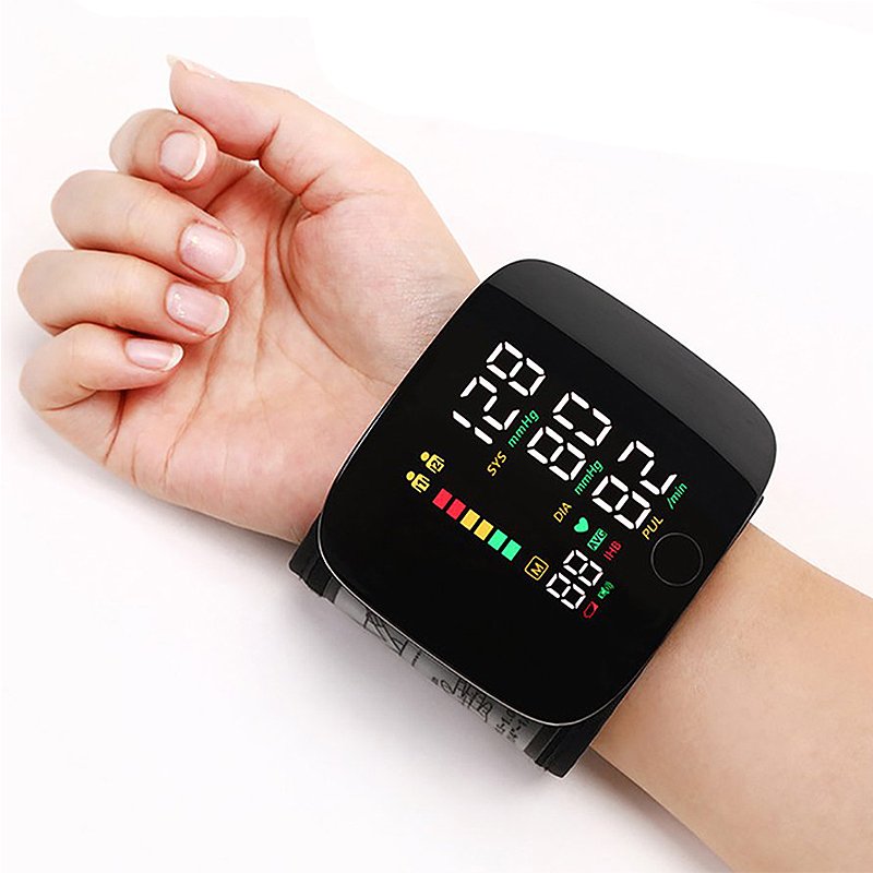 Wrist Blood Pressure Monitor, Home Blood Pressure Monitor with Voice Alerts, Automatic Blood Pressure Cuff for 2 Users