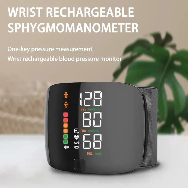 Wrist Blood Pressure Monitor, Automatic Blood Pressure Cuff for 2 Users