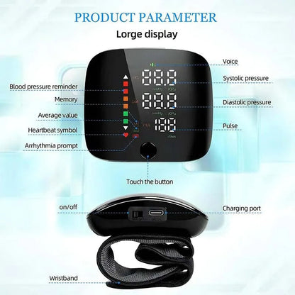 Wrist Blood Pressure Monitor, Home Blood Pressure Monitor with Voice Alerts – image 4