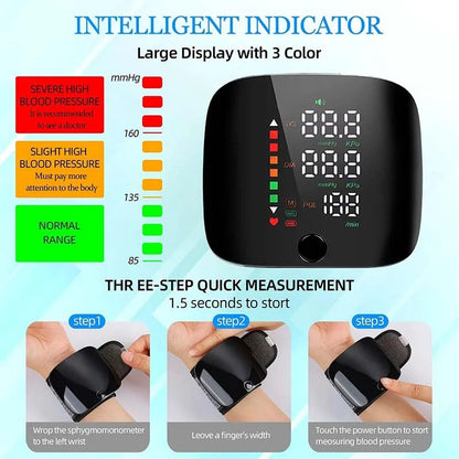 Wrist Blood Pressure Monitor, Automatic Blood Pressure Cuff for 2 Users – image 5