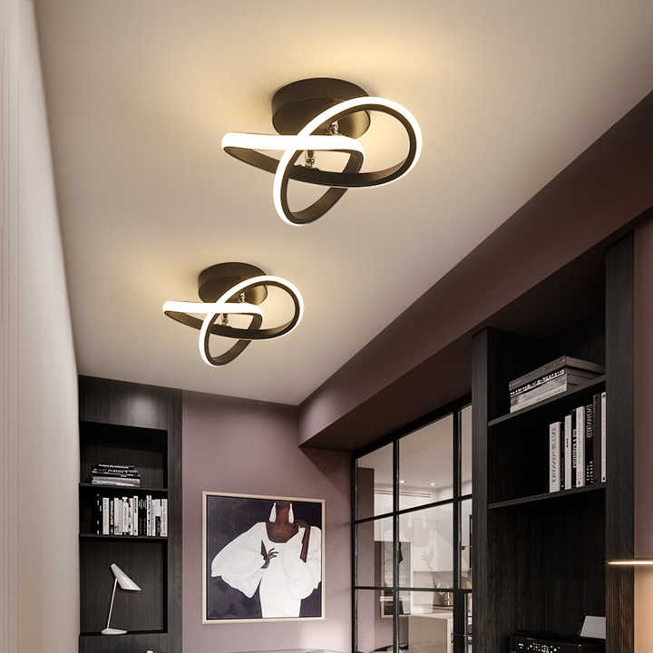Flush Mount Ceiling Light, Modern LED Ceiling Light with Remote