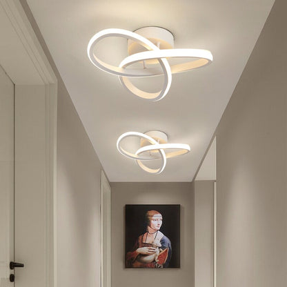 Flush Mount Ceiling Light, Dining Room Light Fixture with 3 Adjustable Rings