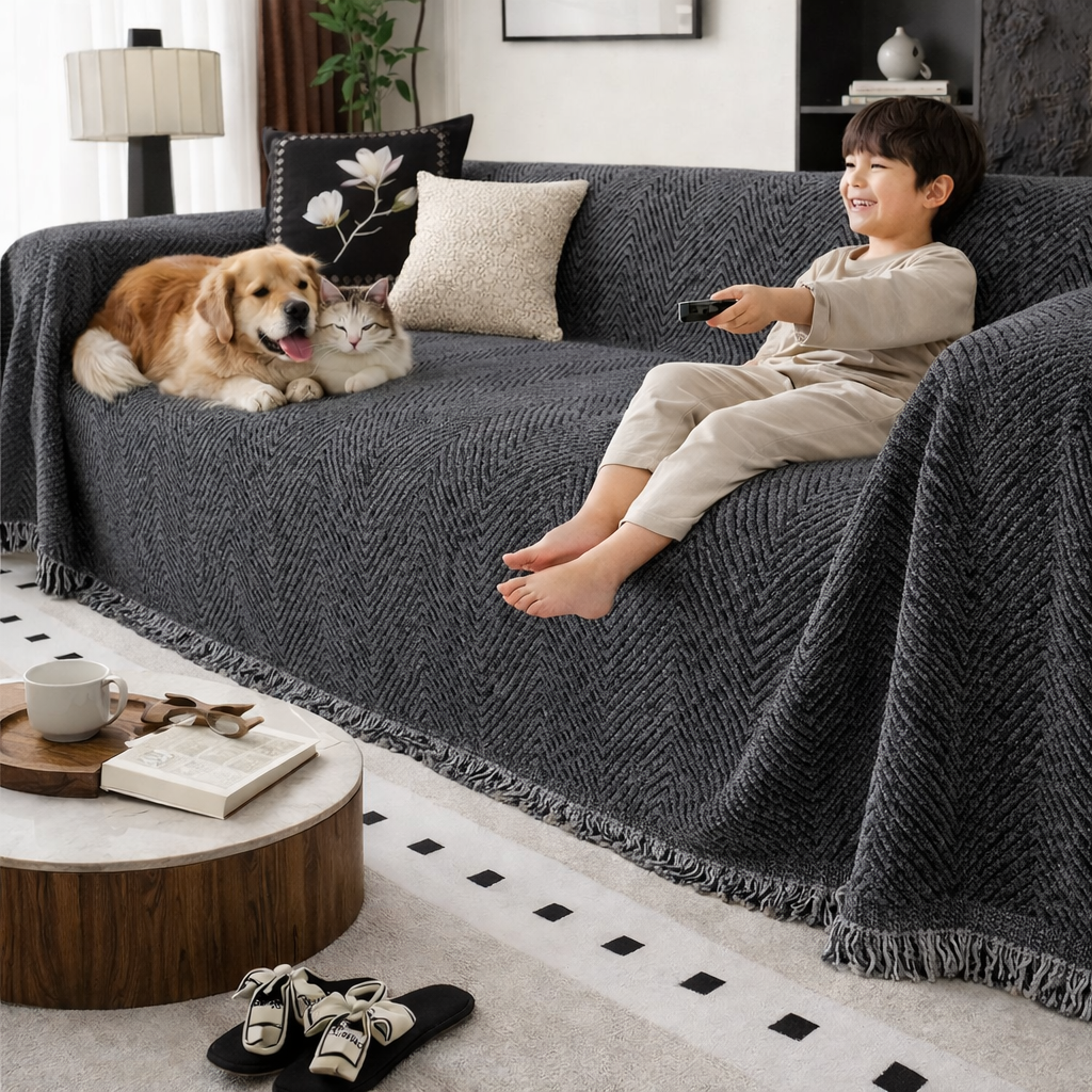 Couch Cover, Washable Couch Throw Blanket
