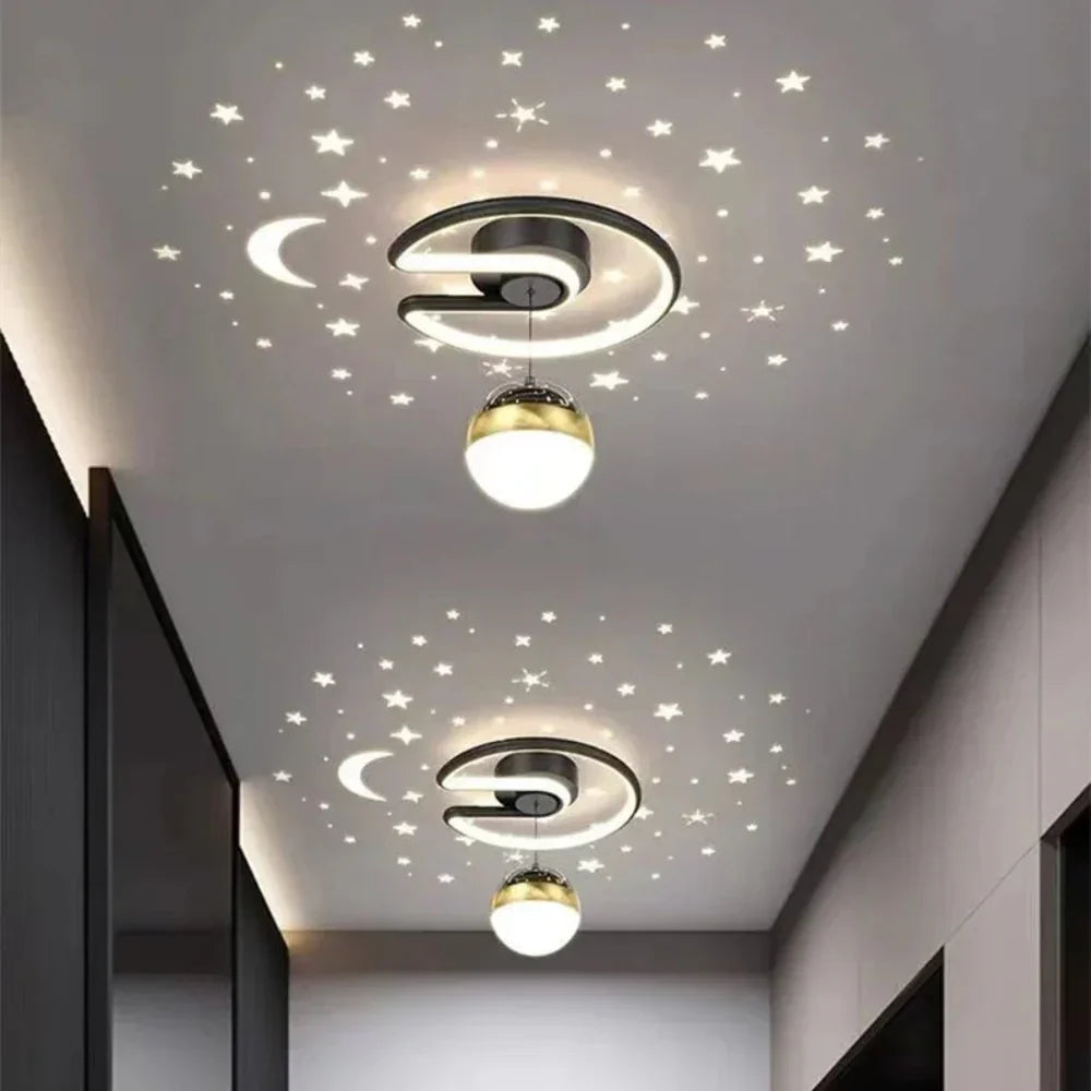 Starry Sky LED Ceiling Lamp, Dimmable Star Ceiling Light, Recessed Light or Flush Mount Ceiling Light for Bedroom