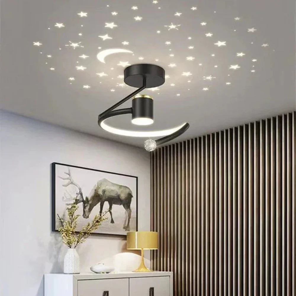 Starry Sky LED Ceiling Lamp, Dimmable Star Ceiling Light