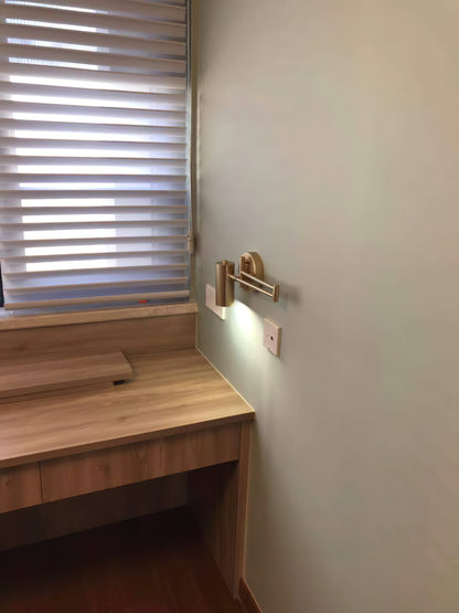 Swing Arm Wall Lamp, Modern Wall Sconce with Adjustable Arm – image 17