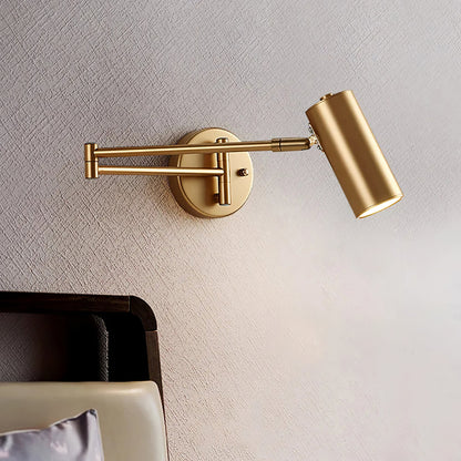 Swing Arm Wall Lamp, Modern Wall Sconce with Adjustable Arm