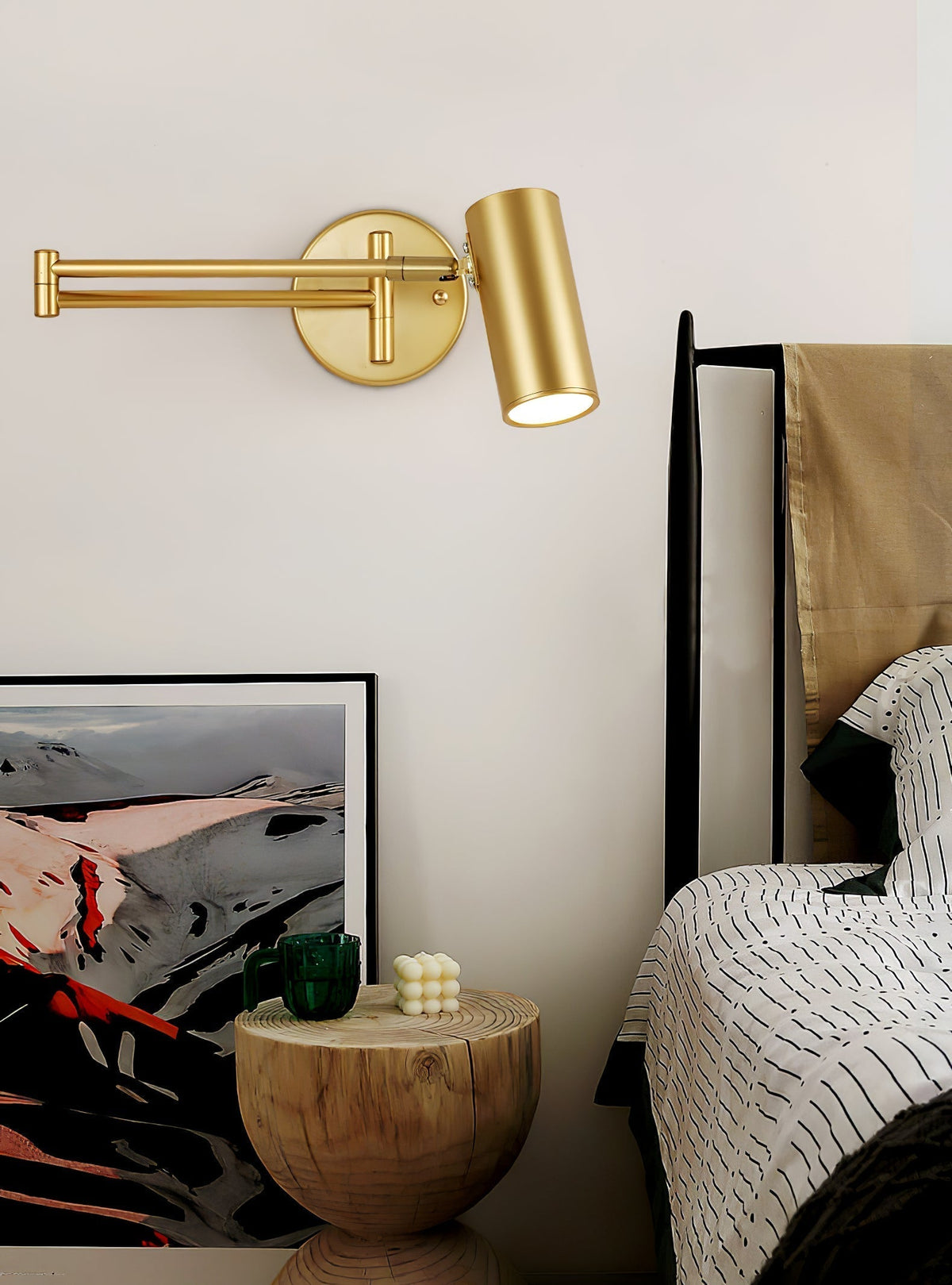 Swing Arm Wall Lamp, Modern Wall Sconce with Adjustable Arm – image 29