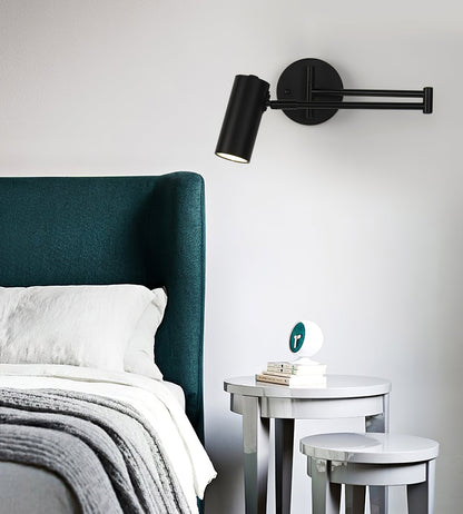 Swing Arm Wall Lamp, LED Wall Light Fixture for Reading – image 33