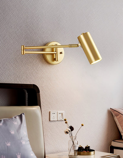 Swing Arm Wall Lamp, Modern Wall Sconce with Adjustable Arm – image 11