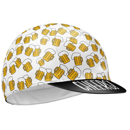 Cycling Cap Under Helmet, Quick Drying Bike Cap with Beer Print, Cycling Apparel for Training, Bike Accessories