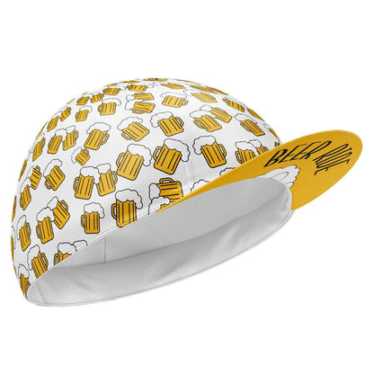 Cycling Cap Under Helmet, Quick Drying Bike Cap with Beer Print