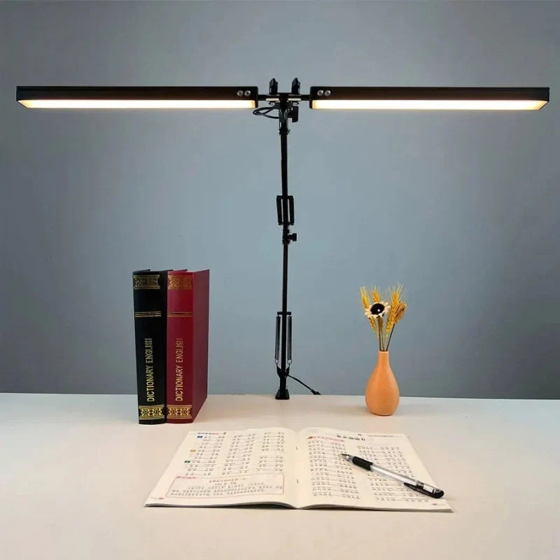 Dual-Head Clamp Desk Lamp 3