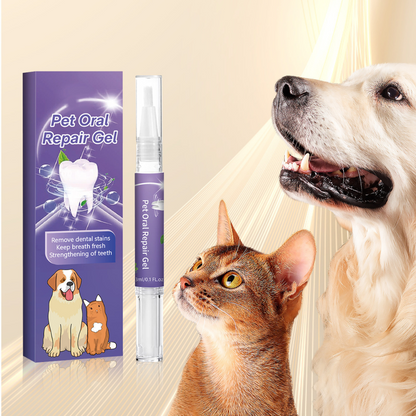 Pet Teeth Cleaning Pen for Dogs and Cats, Dog Teeth Cleaner with Brush Applicator