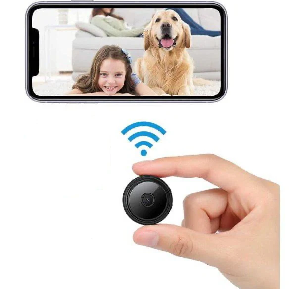Home Security Camera, Mini Wireless Security Camera with Night Vision and 1080P HD Video, Magnetic Nanny Cam