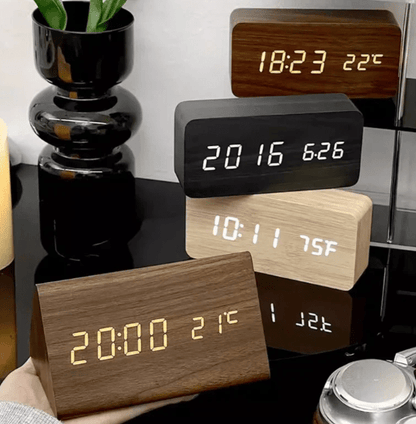 Digital Clock for Desk, LED Desk Clock for Bedside Table and Shelf
