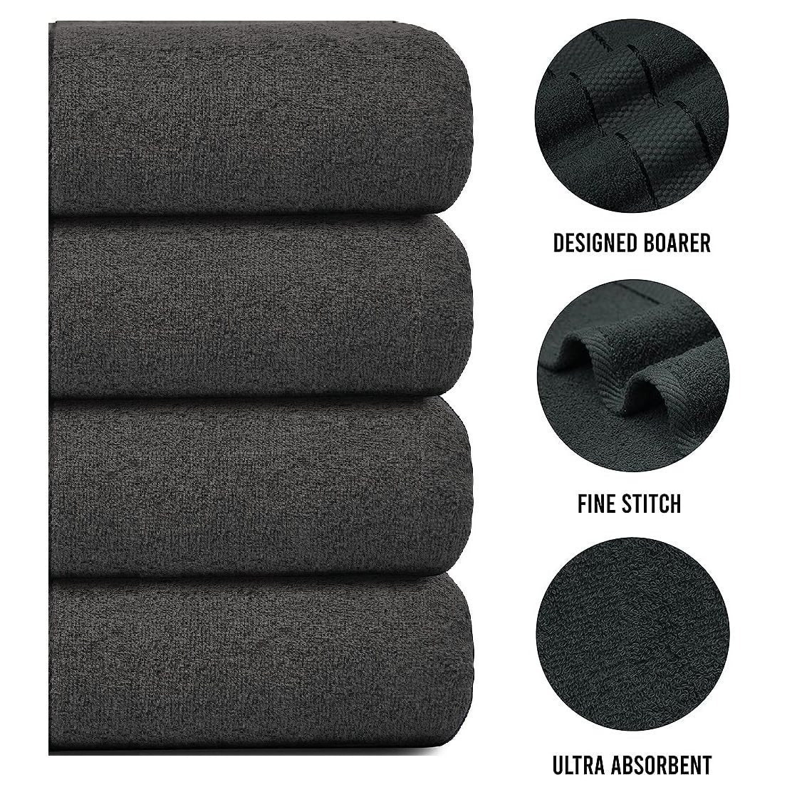 Oversized Bath Towels Set of 4, Bath Towel Set for Home and Guests – image 39