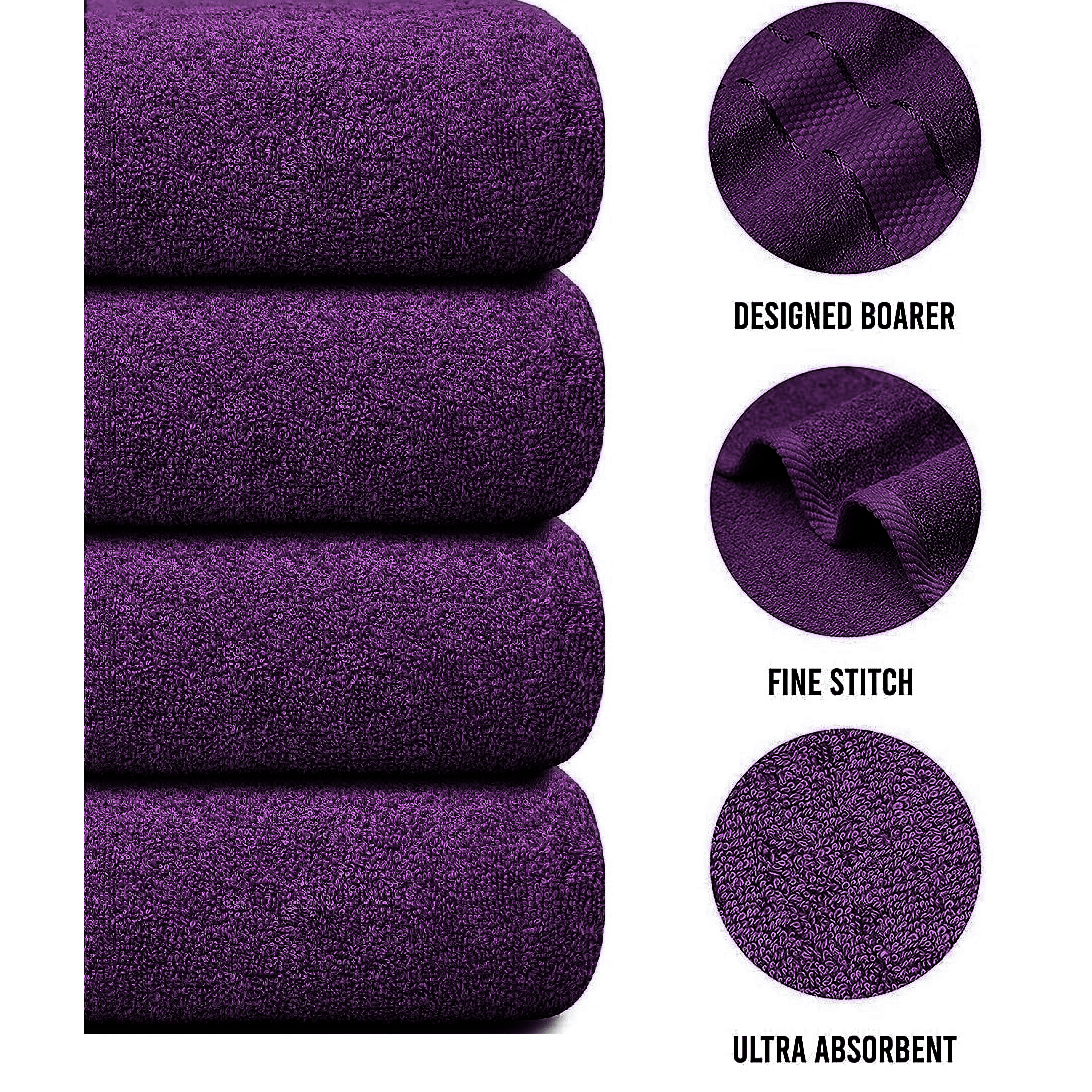 Oversized Bath Towels Set of 4, Large Bathroom Towels for Bath and Shower – image 24