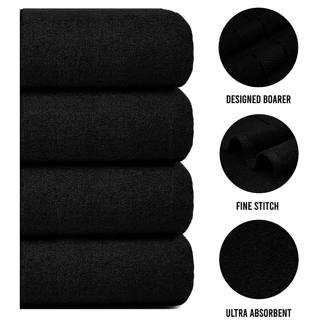 Oversized Bath Towels Set of 4, Large Bathroom Towels for Bath and Shower – image 12