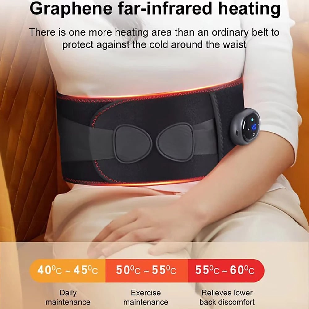 Heated Back Belt, Lumbar Support Belt with LED Display – image 4