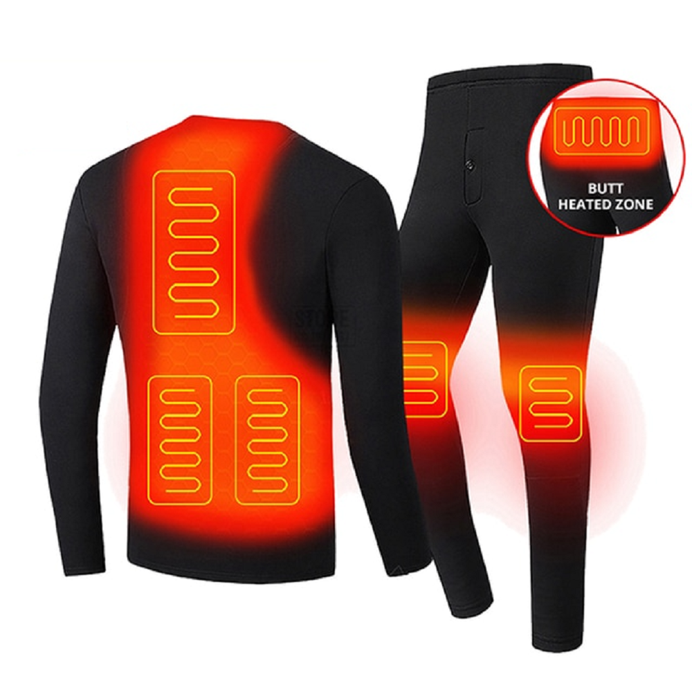 Heated Thermal Underwear for Men and Women, Heated Thermal Shirt and Thermal Leggings, Long Underwear, Heated Clothing