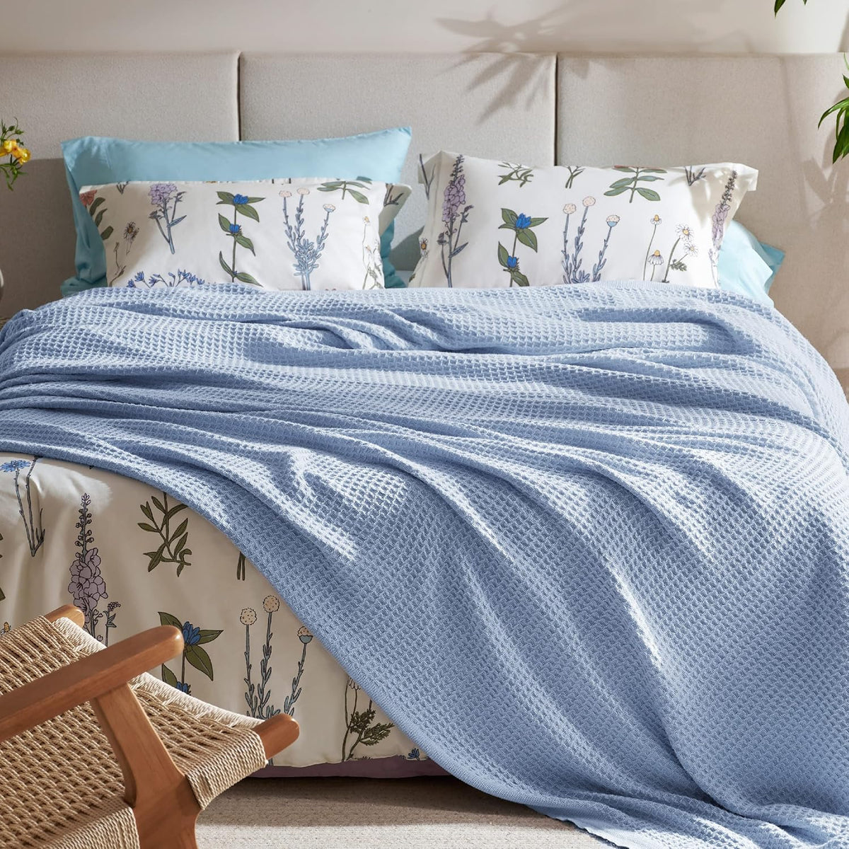 Cotton Throw Blanket, Lightweight Queen Size Blanket – image 26