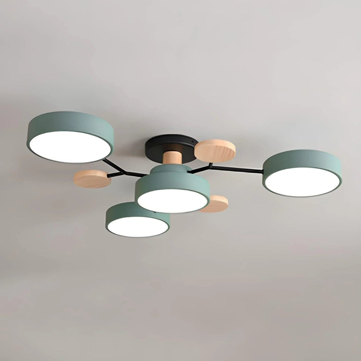 Flush Mount Ceiling Lamp, Modern LED Ceiling Light Fixture for Living Room and Bedroom