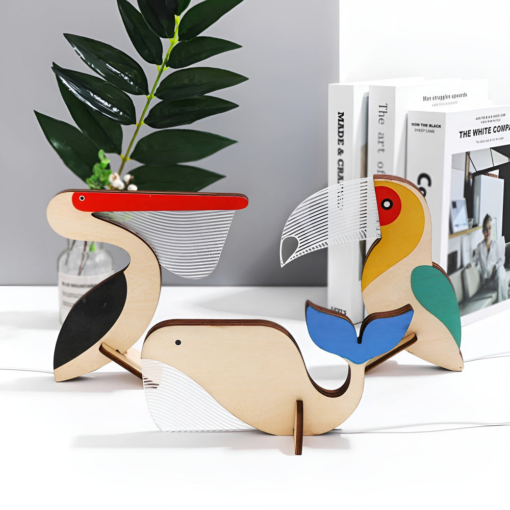 Animal Table Lamp, Childrens Night Light with Touch Switch – image 6