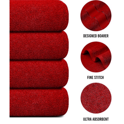 Oversized Bath Towels Set of 4, Large Bathroom Towels for Bath and Shower – image 4
