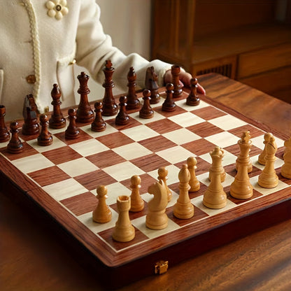 Chess Set with 32 Chess Pieces and 2 Extra Queens, Classic Strategy Board Game for Home – image 5