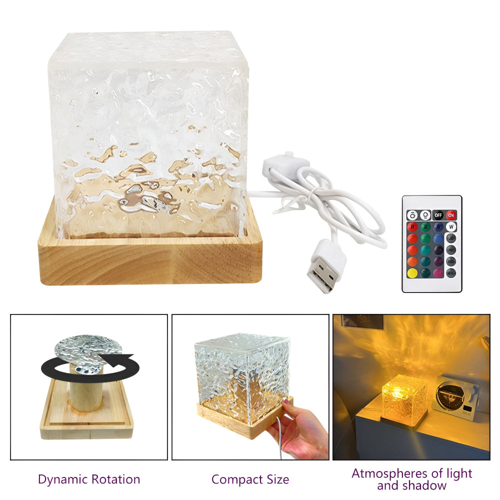 Ocean Wave Night Light Projector, Ambient Lighting for Bedroom