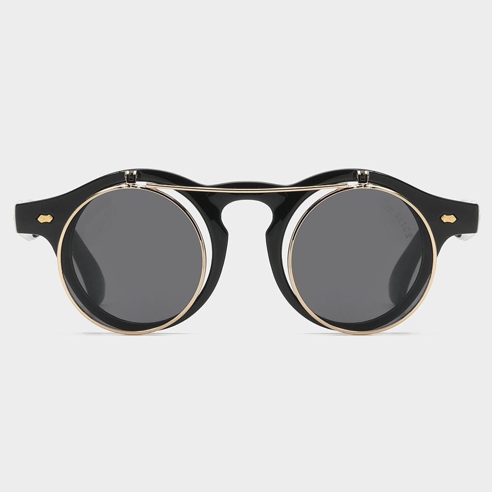 Round Sunglasses, UV400 Sunglasses with Flip Up Double Lens – image 12