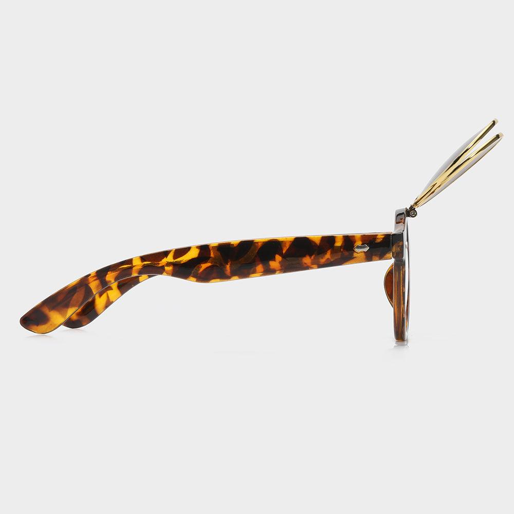 Round Sunglasses, Flip Up Shades with Clear and Tinted Lenses