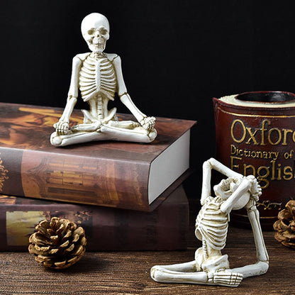 Halloween Skeleton Figurine in Yoga Pose – image 15
