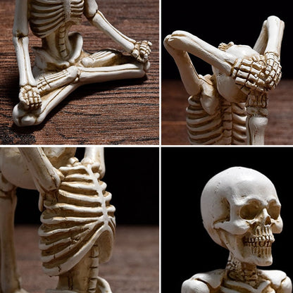 Halloween Skeleton Figurine in Yoga Pose – image 7